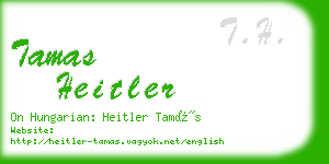 tamas heitler business card